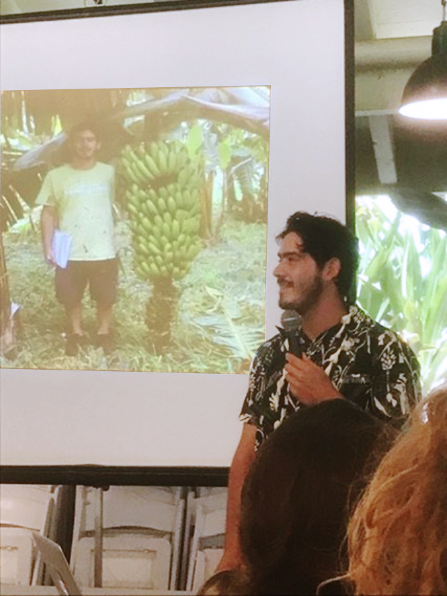 Gabe Sacher-Smith, Hawai‘i banana expert.